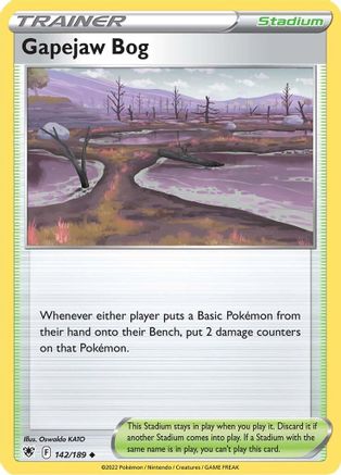 Gapejaw Bog 142  - Reverse Holofoil  - Uncommon
