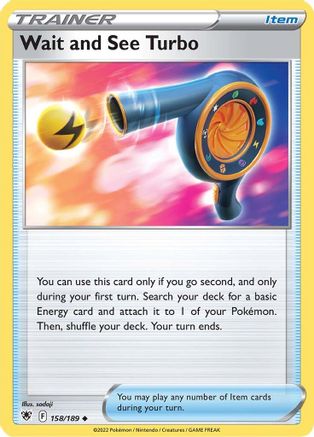 Wait and See Turbo 158  - Reverse Holofoil  - Uncommon