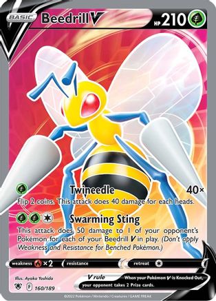 Beedrill V (Full Art) 160  - Holofoil  - Ultra Rare