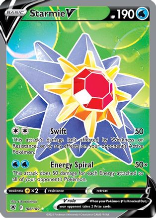 Starmie V (Full Art) 166  - Holofoil  - Ultra Rare