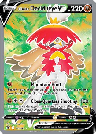 Hisuian Decidueye V (Full Art) 173  - Holofoil  - Ultra Rare
