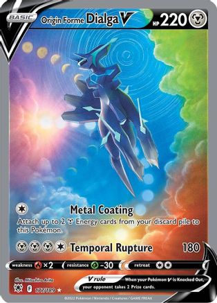 Origin Forme Dialga V (Alternate Full Art) - 177/189 - Ultra Rare