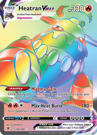 Heatran VMAX (Secret) 191  - Holofoil  - Secret Rare