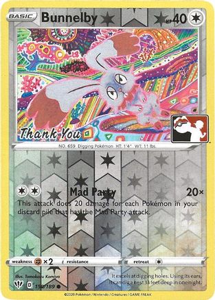 Bunnelby (Thank You Promo) 150/189  - Reverse Holofoil Miscellaneous Cards & Products - Promo