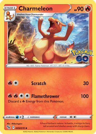 Charmeleon 009  - Reverse Holofoil  - Uncommon
