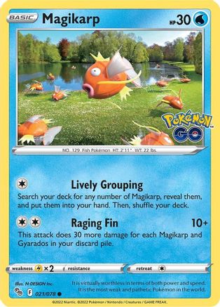 Magikarp 021  - Reverse Holofoil  - Common