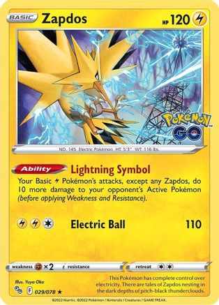 Zapdos 029  - Reverse Holofoil  - Holo Rare