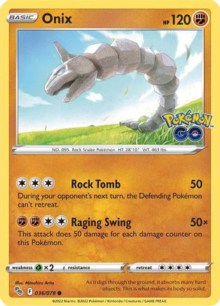 Onix 036  - Reverse Holofoil  - Common