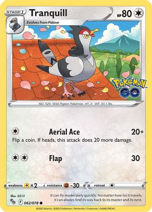 Tranquill 062  - Reverse Holofoil  - Common