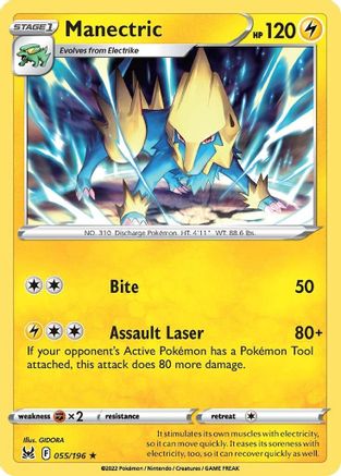 Manectric 055  - Reverse Holofoil  - Rare