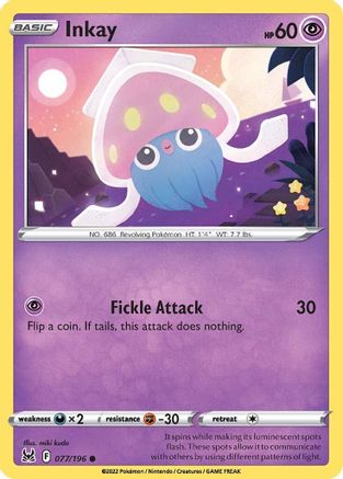 Inkay (077) (077) 077  - Reverse Holofoil  - Common