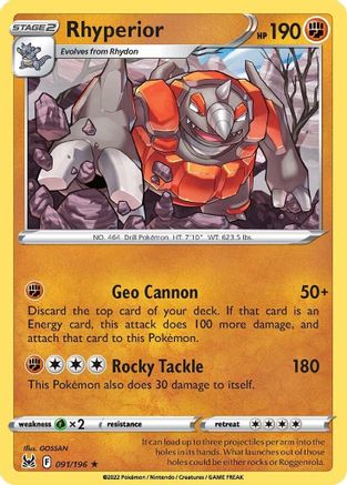 Rhyperior 091   - Rare