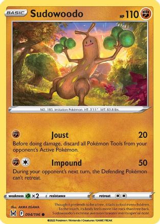 Sudowoodo 094  - Reverse Holofoil  - Common