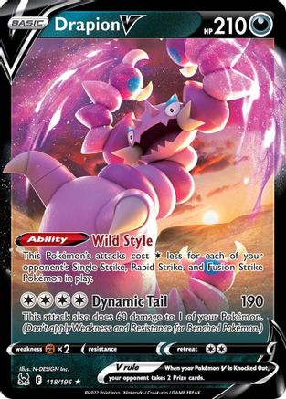 Drapion V 118  - Holofoil  - Ultra Rare