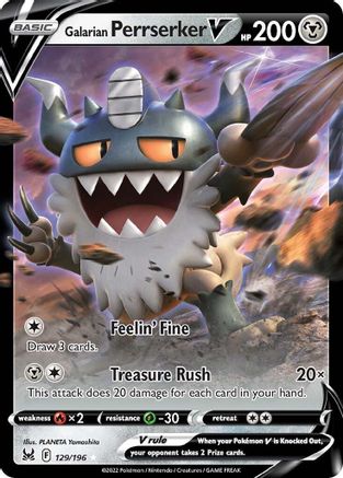 Galarian Perrserker V 129  - Holofoil  - Ultra Rare