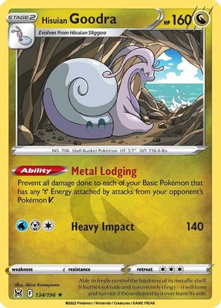 Hisuian Goodra 134  - Holofoil  - Holo Rare