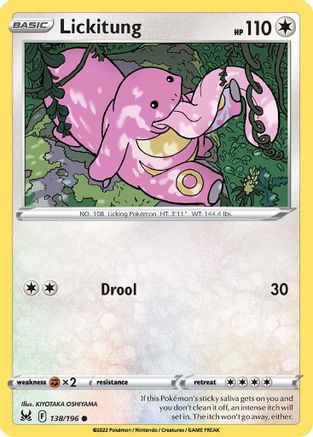 Lickitung 138  - Reverse Holofoil  - Common