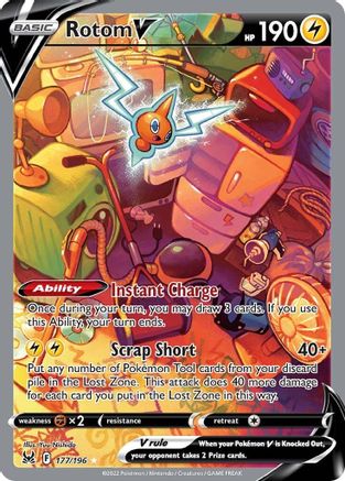 Rotom V (Alternate Full Art) 177  - Holofoil  - Ultra Rare