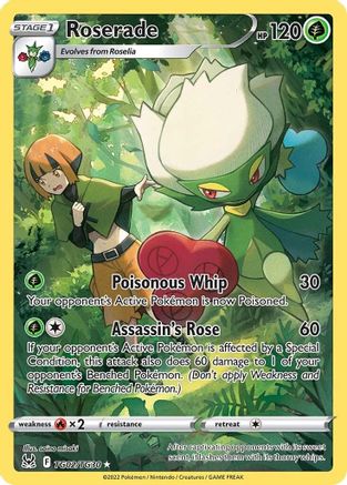 Roserade TG02/TG30  - Holofoil SWSH11 Lost Origin Trainer Gallery - Ultra Rare