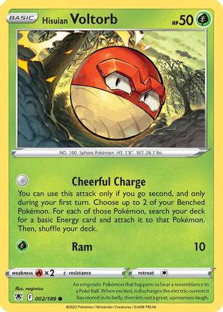Hisuian Voltorb (Cosmos Holo) - 2/189 - Promo