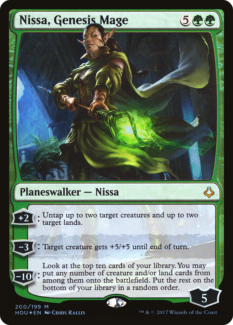 Nissa, Genesis Mage (HOU-200)  Foil