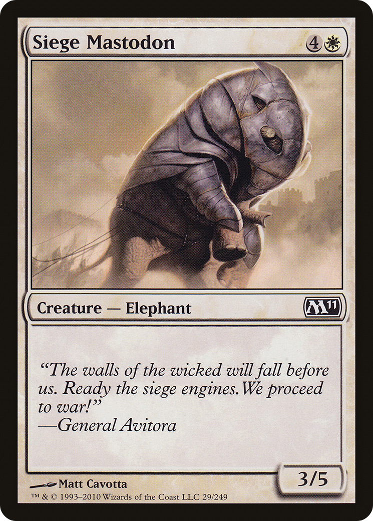 Siege Mastodon (M11-029)  Foil