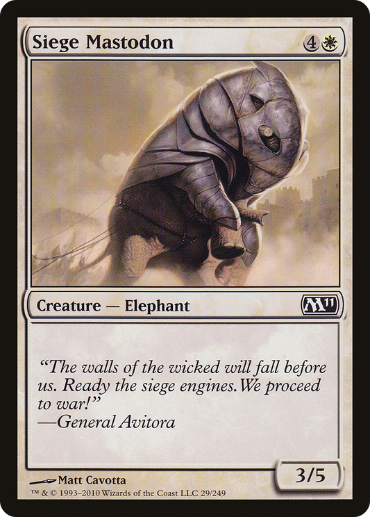 Siege Mastodon (M11-029)  Foil