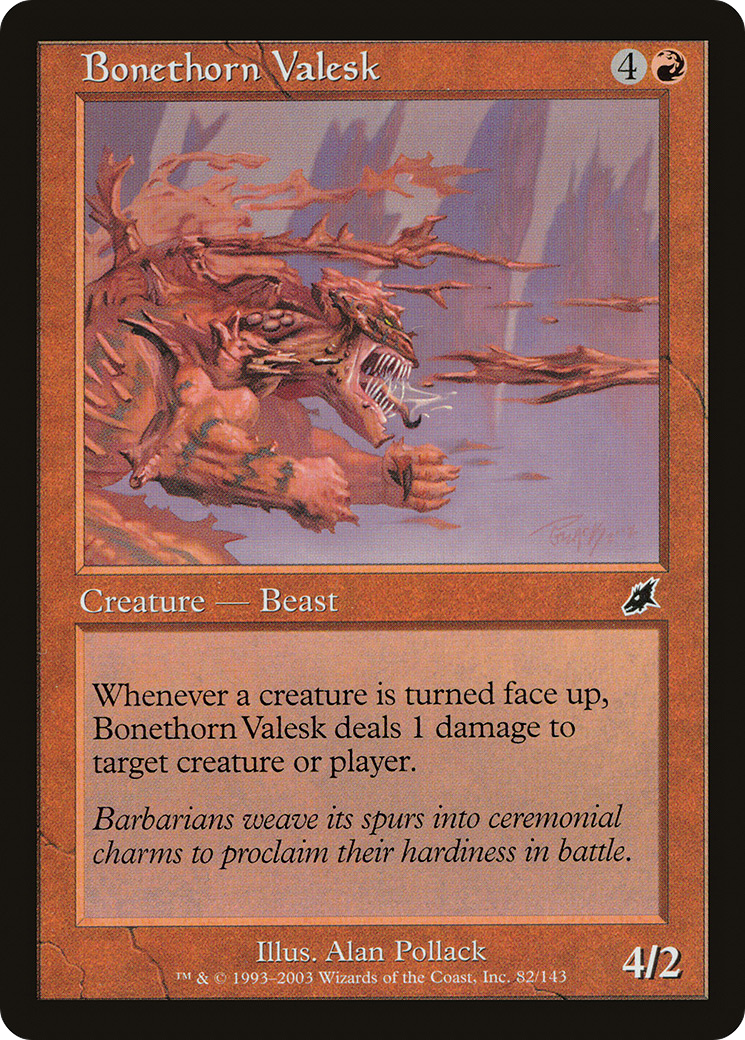 Bonethorn Valesk (SCG-082)  Foil