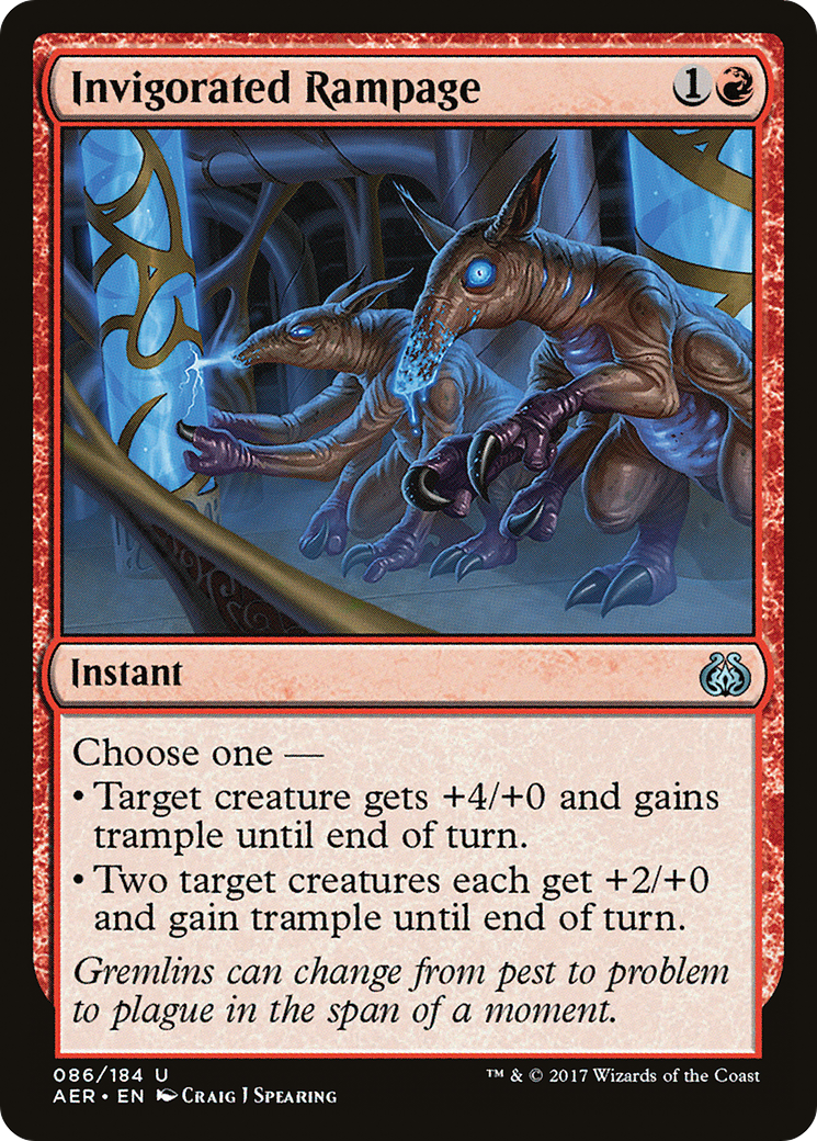 Invigorated Rampage (AER-086)  Foil
