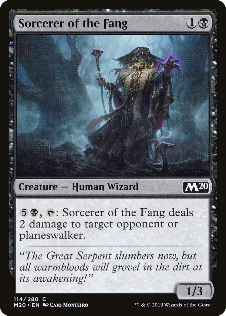 Sorcerer of the Fang (M20-114)  Foil
