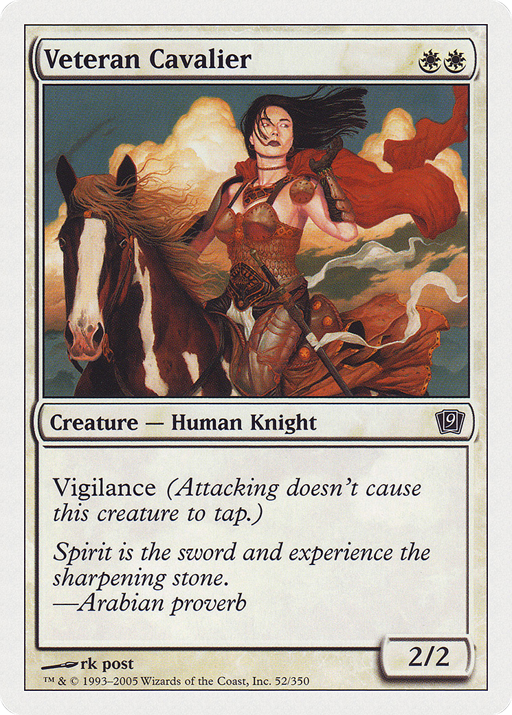 Veteran Cavalier (9ED-052)  Foil