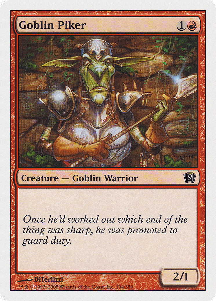 Goblin Piker (9ED-194)  Foil