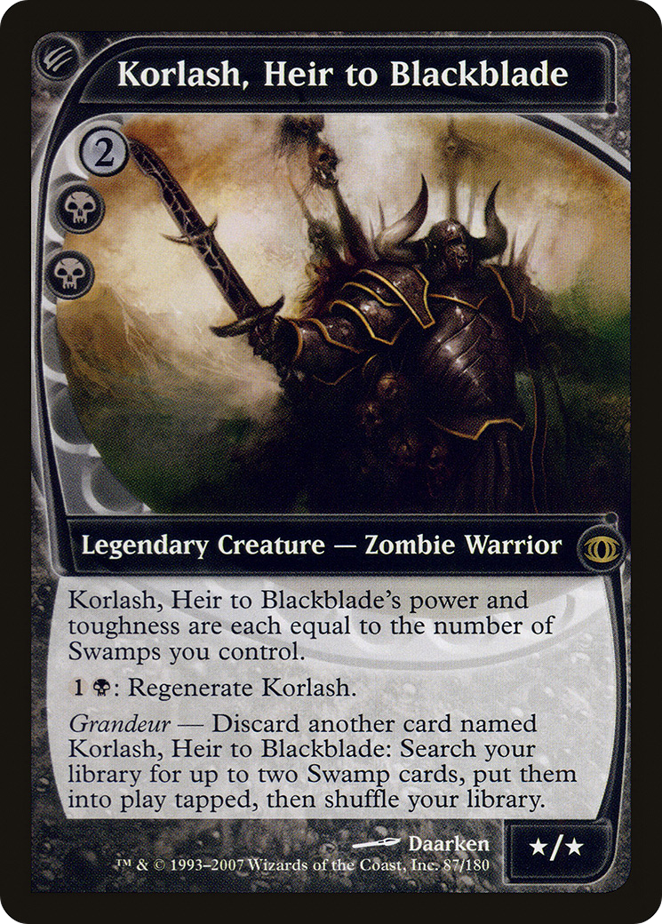 Korlash, Heir to Blackblade (FUT-087)  Foil