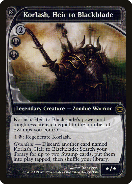 Korlash, Heir to Blackblade (FUT-087)  Foil