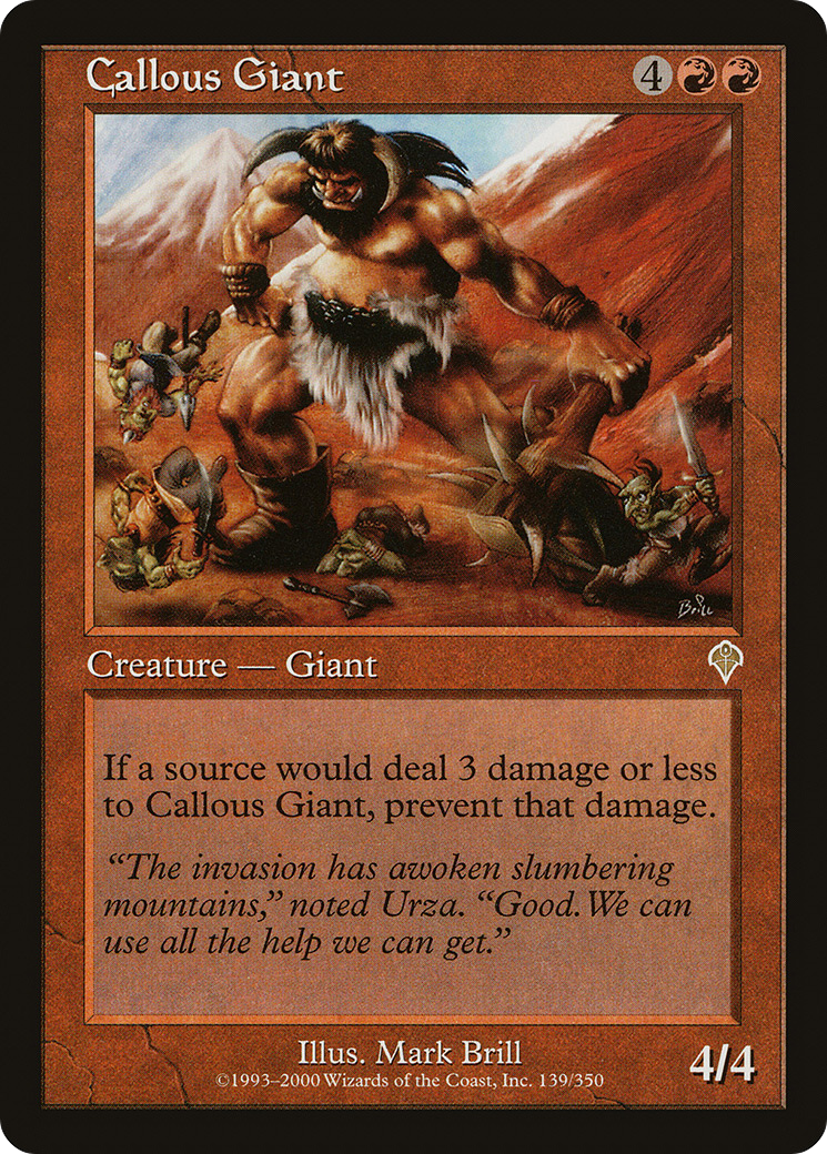 Callous Giant (INV-139)  Foil