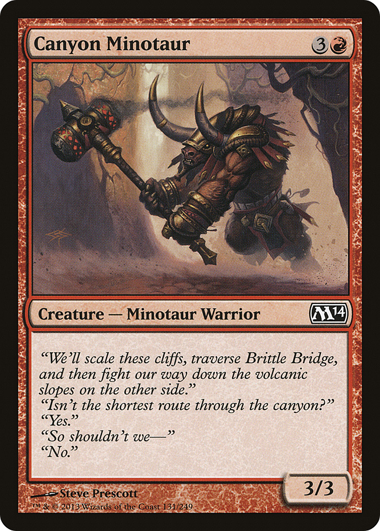 Canyon Minotaur (M14-131)  Foil