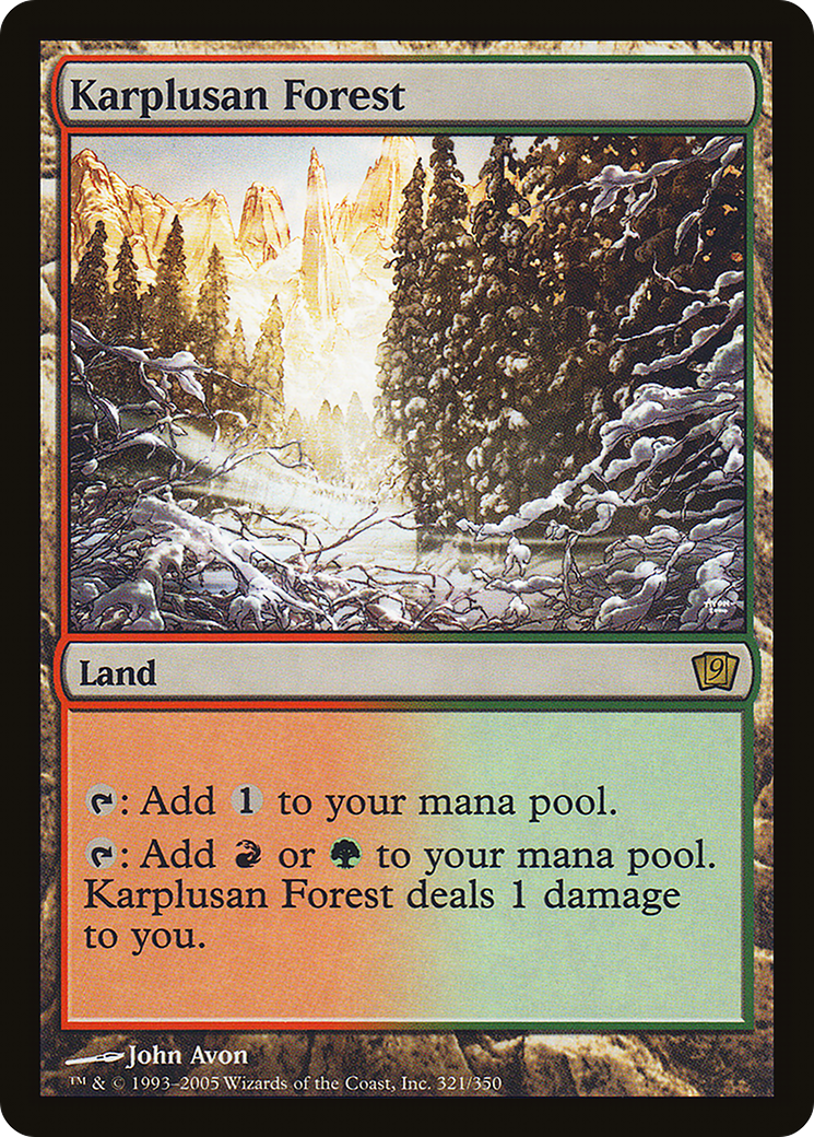 Karplusan Forest (9ED-321)  Foil