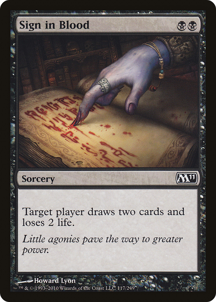 Sign in Blood (M11-117)  Foil