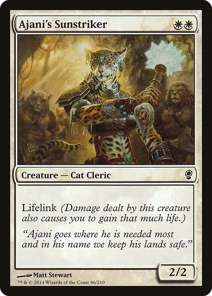 Ajani's Sunstriker (CNS-066)  Foil
