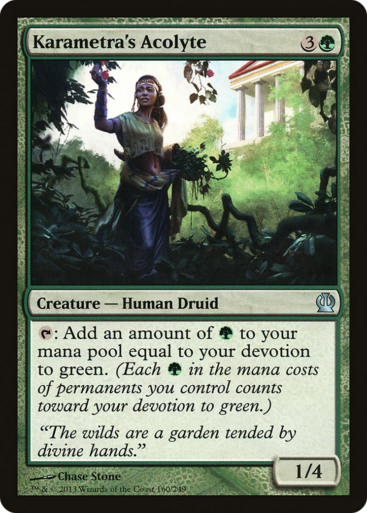 Karametra's Acolyte (THS-160)  Foil