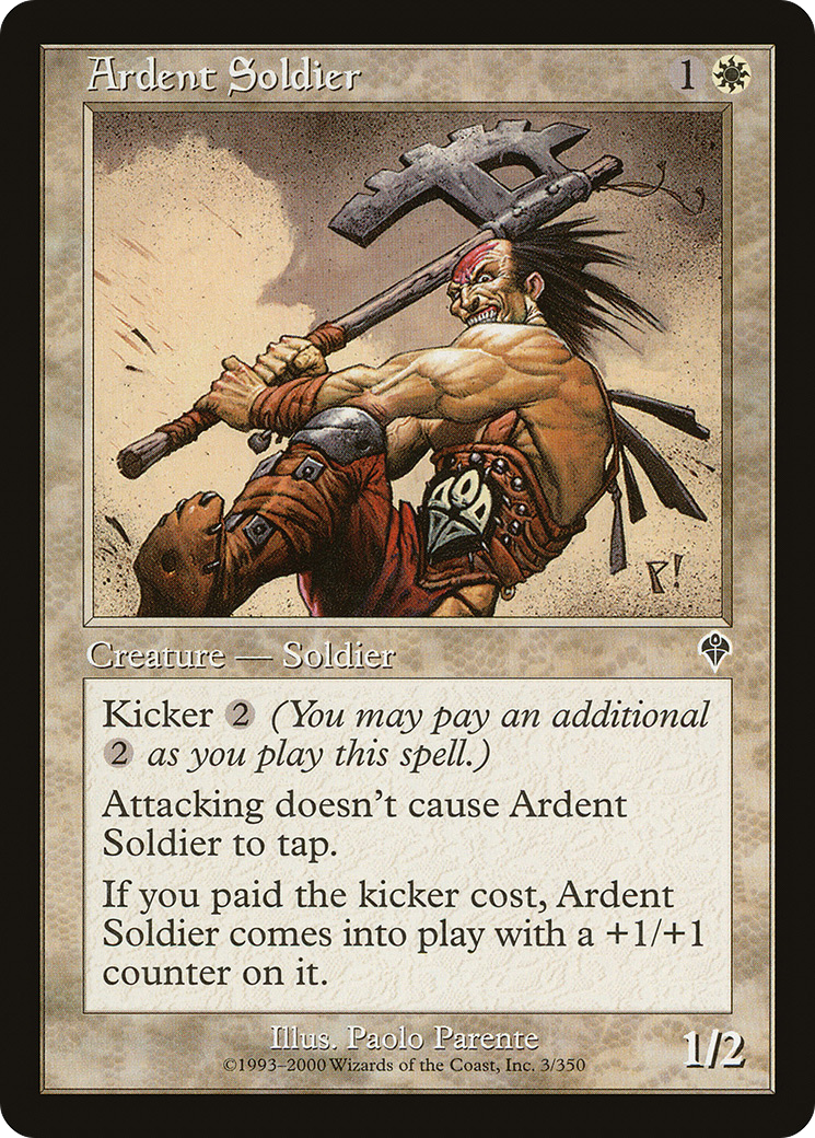 Ardent Soldier (INV-003)  Foil