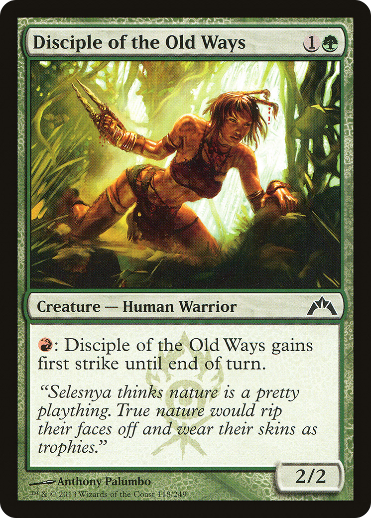 Disciple of the Old Ways (GTC-118)  Foil