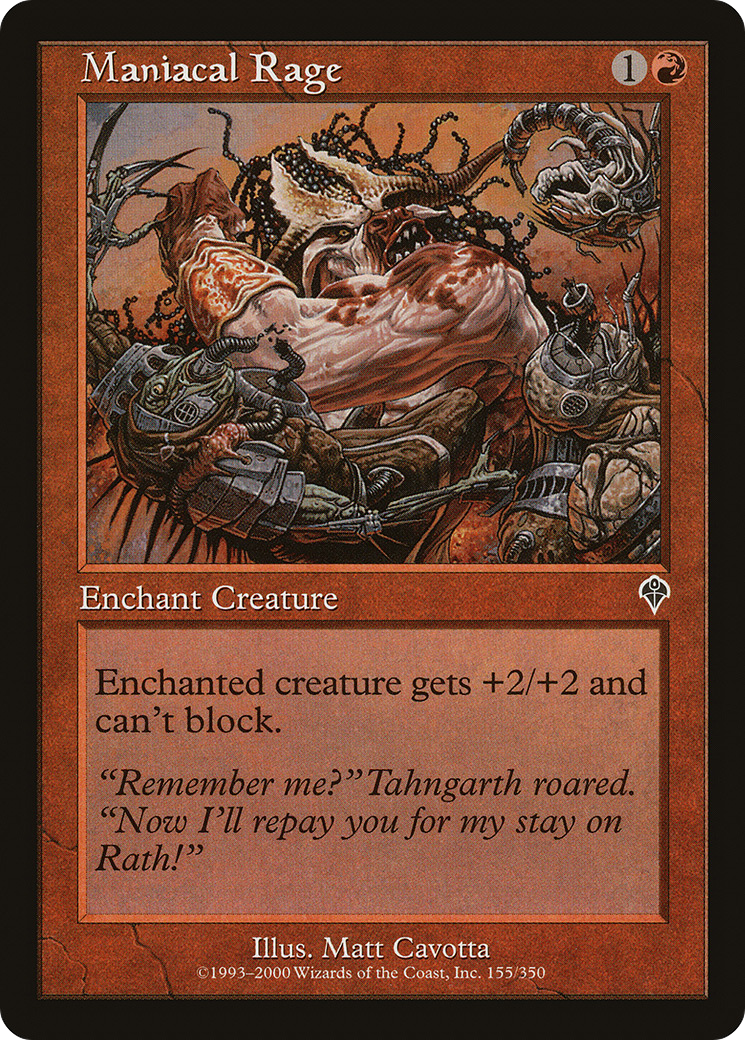 Maniacal Rage (INV-155)  Foil