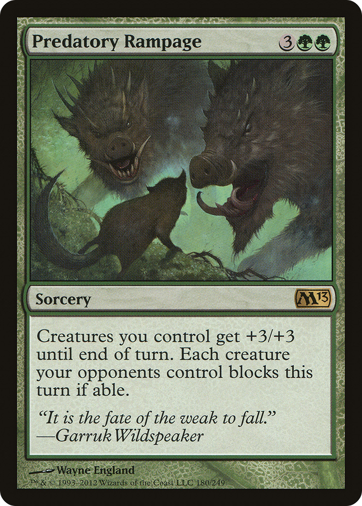 Predatory Rampage (M13-180)  Foil