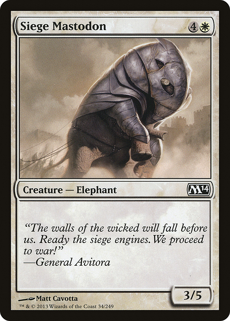 Siege Mastodon (M14-034)