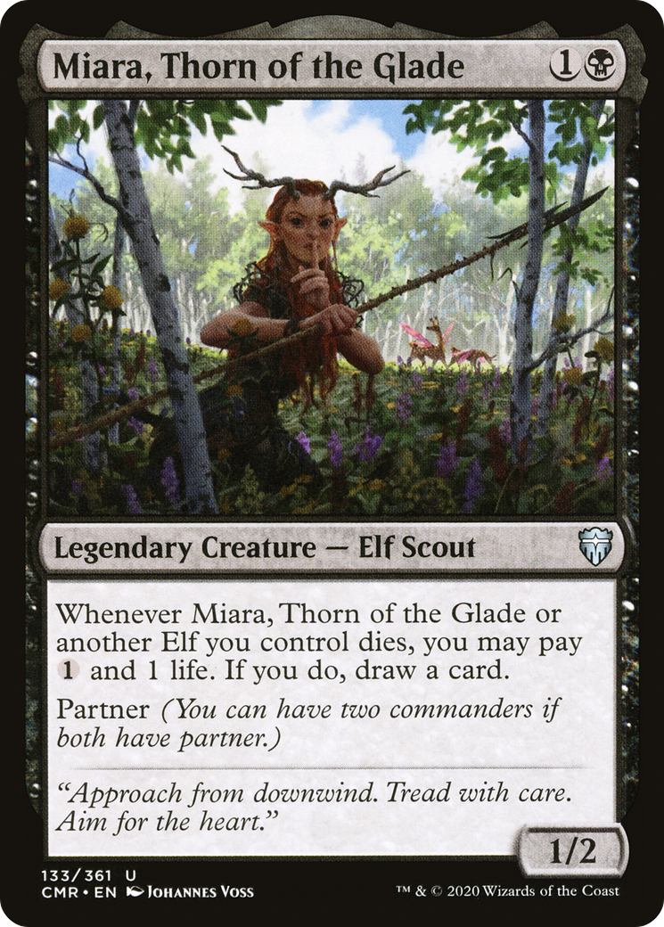 Miara, Thorn of the Glade (CMR-133)  Foil