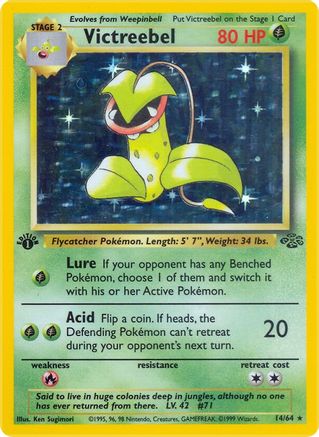Victreebel (14) 014/64  - Unlimited Holofoil Jungle - Holo Rare