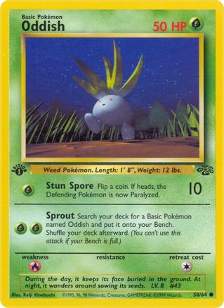 Oddish 058/64  - Unlimited Jungle - Common