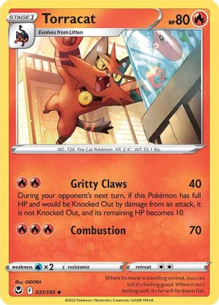 Torracat 031  - Reverse Holofoil  - Uncommon