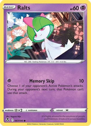 Ralts 067  - Reverse Holofoil  - Common